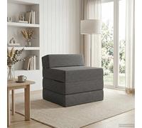 vidaXL Canapé-lit pliable Gris clair 70 x 60 x 63 cm Tissu