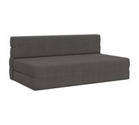 vidaXL Canapé-lit pliable Gris foncé 152 x 86,5 x 60 cm Tissu, Canapé-lit ajustable, canapé rectangulaire convertible, meuble gain de place pour salon, chambre