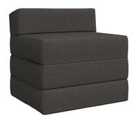 vidaXL Canapé-lit pliable Gris foncé 200 x 70 x 15 cm Tissu