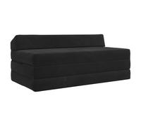 vidaXL Canapé-lit pliable Noir 120 x 60 x 49 cm Tissu