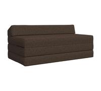 vidaXL Canapé-lit pliable Taupe 120 x 60 x 49 cm Tissu