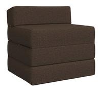 vidaXL Canapé-lit pliable Taupe 200 x 70 x 15 cm Tissu