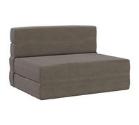 vidaXL Canapé-lit pliant Gris clair 190 x 70 x 15 cm