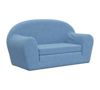 vidaXL Canapé-lit pour Enfants 2 Places, Lit de Jour avec Dossier et Accoudoirs, Lit d'Invité, Meuble de Chambre Salon, Bleu 357002