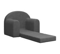 Vidaxl Canapé-Lit Pour Enfants Anthracite Peluche Douce Gris
