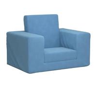 vidaXL Canapé-lit pour Enfants Bleu Peluche Douce, Mini-canapé, Mini canapé lit, siège pour Enfants, canapé pour Enfants, Chaise Longue pour Enfants