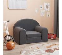 vidaXL Canapé-lit pour Enfants, Lit de Jour avec Dossier et Accoudoirs, Lit d'Invité pour Tout-petits Chambre Salon, 357018 Gris G