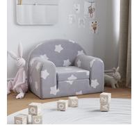 vidaXL Canapé-lit pour enfants 357016 - Lit de jour avec dossier et accoudoirs, gris clair