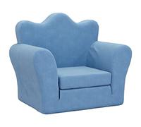 vidaXL Canapé-lit pour enfants 357056 – Bleu peluche douce