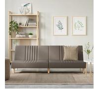 vidaXL Canapé-lit taupe tissu 351886