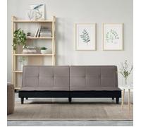 vidaXL Canapé-lit taupe tissu 351918
