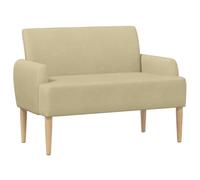 vidaXL Canapé Love Seat avec capitonnage en Boutons Gris Vert Clair,