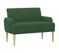 vidaXL Canapé Love Seat avec capitonnage en Boutons Vert Jungle,