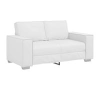 vidaXL Canapé Loveseat Blanc 120 cm en Simili Cuir