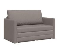 vidaXL Canapé loveseat Taupe Moderne pour 2, très Confortable, en Tissu Polyester écolo, Design Compact idéal pour Deux, Parfait pour Le Salon.
