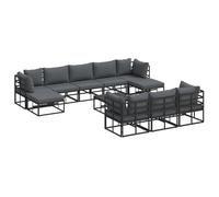 vidaXL Canapé Modulaire de Jardin pour ta Terrasse ou Ton Patio - Idéal pour Chiller et se Rassembler