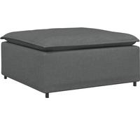 vidaXL Canapé-pied modulaire gris foncé 100 x 100 x 48 cm