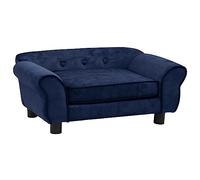 vidaXL Canapé pour Chien Bleu 72x45x30 cm Peluche Sofa Animaux de Compagnie