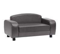 vidaXL Canapé pour Chien Gris 80x50x40 cm Similicuir Sofa pour Chat Animaux