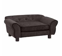 vidaXL Canapé pour Chien Marron 72x45x30 cm Peluche Sofa pour Chat Animaux
