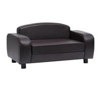 Canapé pour Chien Noir 80x50x40 cm Similicuir Sofa pour Chat Animaux vidaXL