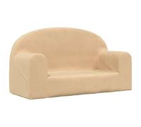 vidaXL Canapé pour enfants 2 places crème peluche douce