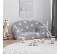 vidaXL Canapé pour Enfants 2 Places, Mini-canapé avec Housse Amovible, Canapé pour Tout-petits, Meuble de Chambre d'Enfant, 356986