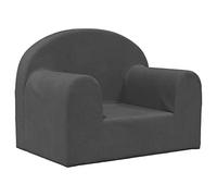vidaXL Canapé pour enfants - Fauteuil avec dossier et accoudoirs - Anthracite 357006