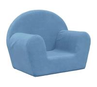vidaXL Canapé pour enfants Peluche douce Bleu
