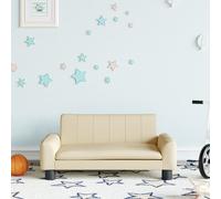 Canapé pour enfants crème 70x45x30 cm tissu