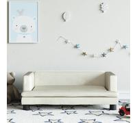 Canapé pour enfants crème 80x45x30 cm velours