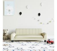 Vidaxl Canapé Pour Enfants Crème 90x53x30 Cm Similicuir