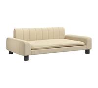 vidaXL Canapé pour Enfants crème 90x53x30 cm Tissu, Mini canapé, Mini canapé-Chaise, Mini canapé pour Enfants, canapé de Salle de Jeux