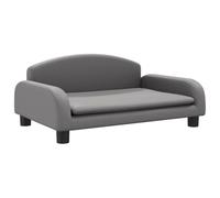 vidaXL Mini canapé pour enfants 70x45x30 cm similicuir Gris