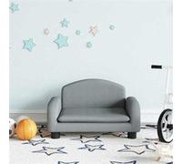 vidaXL Canapé pour enfants gris clair 50x40x30 cm tissu, mini canapé, mini canapé-chaise, mini canapé pour enfants, canapé 3196369 Gris G