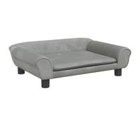 vidaXL Canapé pour enfants gris clair 70x45x26 cm velours