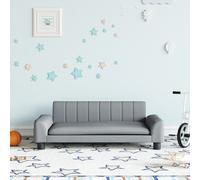 Canapé pour enfants gris clair 90x53x30 cm tissu 3196258