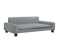 vidaXL Canapé pour Enfants Gris Clair 90x53x30 cm Tissu, Mini canapé, Mini canapé-Chaise, Mini canapé pour Enfants, canapé de Salle de Jeux