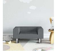 vidaXL Canapé pour enfants gris foncé 50x40x26,5 cm velours 3196338