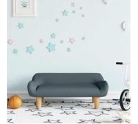 vidaXL Canapé pour enfants gris foncé 70x40x24 cm tissu, mini canapé, mini canapé-chaise, mini canapé pour enfants, canapé 3196345