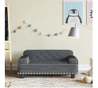 vidaXL Canapé pour enfants gris foncé 70x45x30 cm velours 3196295