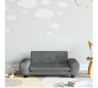vidaXL Mini canapé pour enfants velours gris foncé 70x45x33 cm