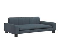 Vidaxl Canapé Pour Enfants Gris Foncé 90x53x30 Cm Tissu Gris