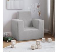 vidaXL Canapé pour Enfants Mini Canapé Fauteuil Tout-Petits Meuble de Chambre à Coucher pour Enfants Maison Intérieur Gris 341834