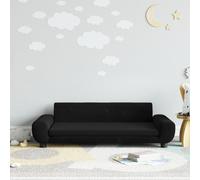 Vidaxl Canapé Pour Enfants Noir 100x54x33 Cm Velours Noir