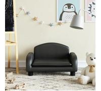 vidaXL Canapé pour enfants noir 50x40x30 cm similicuir, mini canapé, mini canapé-chaise, mini canapé pour enfants, canapé de