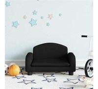 vidaXL Canapé pour enfants noir 50x40x30 cm tissu, mini canapé, mini canapé-chaise, mini canapé pour enfants, canapé de 3196373 Noir G