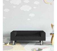 vidaXL Canapé pour enfants noir 70x45x26,5 cm velours, mini canapé, mini canapé-chaise, mini canapé pour enfants, canapé de 3196333