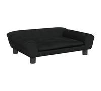vidaXL Canapé pour enfants noir 70x45x26 cm velours