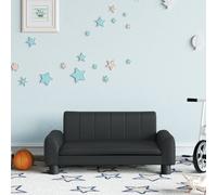 vidaXL Canapé pour enfants noir 70x45x30 cm similicuir